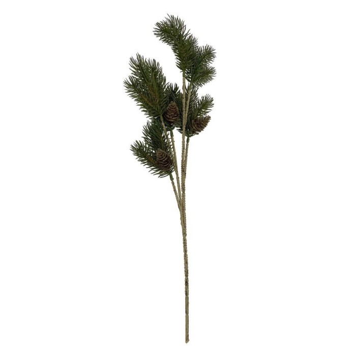 RAMO PINO LOZEN VERDE CON PIGNE H.50CM